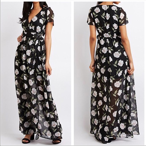 Nwt Charlotte Russe Floral Maxi Wrap 